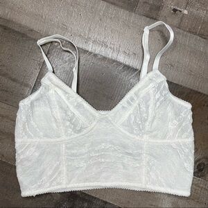 Free People Intimately White Lace Bralette XS